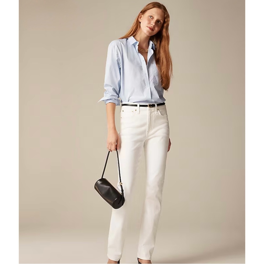 NWT J. Crew Slim-straight Jean White